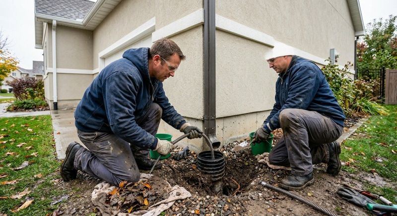 Downspout Blockage Removal in Arvada, CO