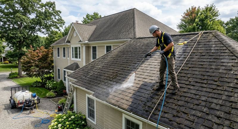 Shingle Roof Washing in Vancouver, WA